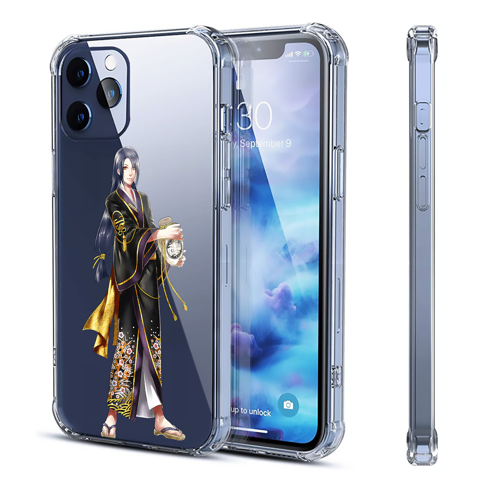 （画像用） 刀剣乱舞 Touken Ranbu 【iPhone 12シリーズ対応】透明スマホケース（クリアソフトケース）